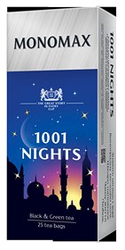 Чай бленд чорного та зеленого МОNОМАХ 1001 NIGHTS, 25 пакетиків по 1,5г