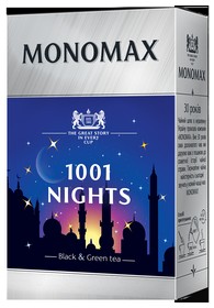 Чай бленд чорного та зеленого МОNОМАХ 1001 NIGHTS, листовий, 80г