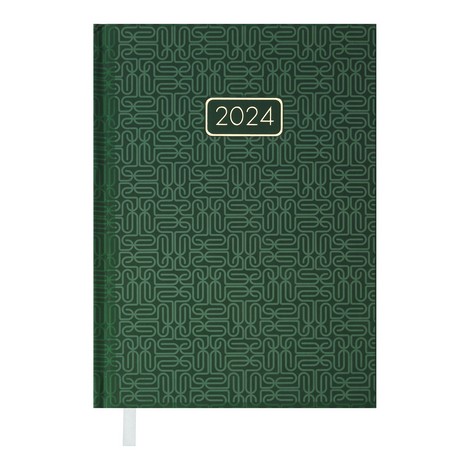Ежедневник датированный 2024 Buromax VELVET A5, зеленый - №1