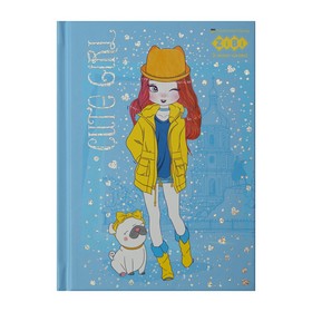 Блокнот ZiBi CUTE GIRL А6, 64 листов, клетка, желтый