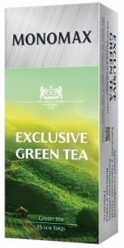 Чай зеленый МОNОМАХ EXCLUSIVE GREEN TEA 25 пакетиков по 1.5 г