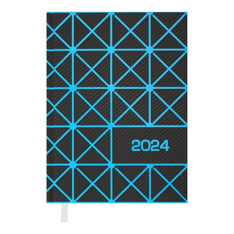 Ежедневник датированный 2024 Buromax LINEA, синий - №1