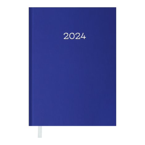 Ежедневник датированный 2024 Buromax MONOCHROME, синий - №1