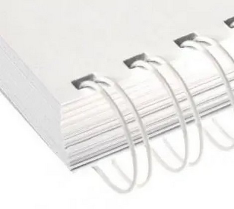 Пружины металлические wireMARK ELITE 14.3 мм, белые (100 шт.) (уп.) - №1