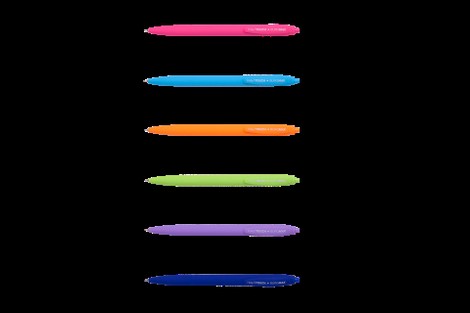 Ручка масляная автоматическая HOLLY TOUCH, RUBBER TOUCH, 0,7 мм, синие чернила - №1
