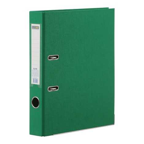 Папка-регистратор Buromax LUX А4, 50 мм, PVC, зелёный - №1