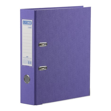 Папка-регистратор Buromax A4, 70 мм, PVC, фиолетовый - №1