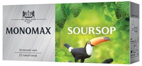 Чай зелений 1.5г*25, пакет, SOURSOP, МОNОМАХ
