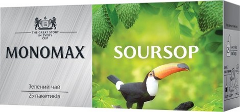 Чай зелений 1.5г*25, пакет, SOURSOP, МОNОМАХ - №1