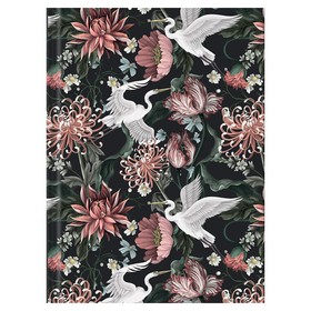 Книга записная А4  96л., клет., Birds&Flowers-2