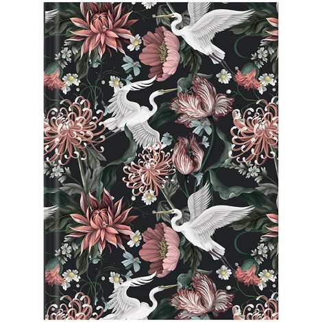 Книга записная А4  96л., клет., Birds&Flowers-2 - №1