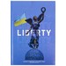 Книга записная А4 Liberty, 96л., клет., синяя - №1