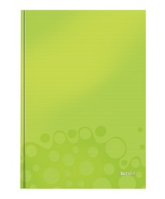 Блокнот Leitz WOW A4, 80 листов, клетка, зеленый