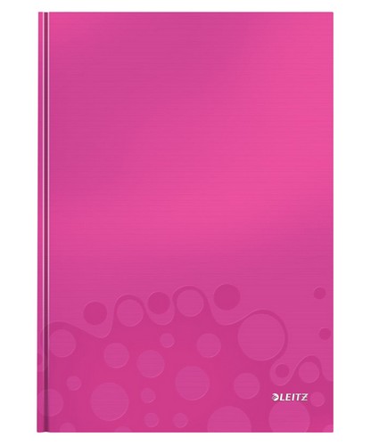 Блокнот Leitz WOW A4, 80 листов, клетка, розовый - №1