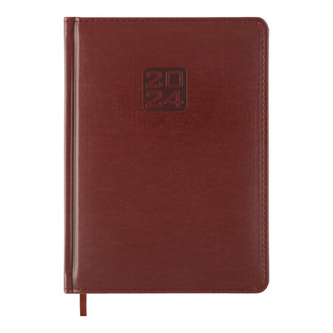 Ежедневник датированный 2024 Buromax BRAVO (Soft), коричневый - №1
