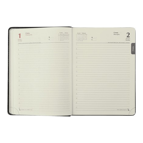 Ежедневник датированный 2024 Buromax BRAVO (Soft), коричневый - №12