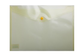 Папка-конверт на кнопке Buromax А4, 170 мкм, желтая