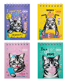 Блокнот Zibi KIDS Line EMOTIONS А7, клетка, ассорти