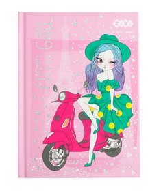 Блокнот ZIBI CUTE GIRL А6, 64 листа, клетка, розовый