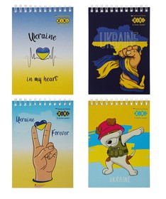 Блокнот на пружине сверху ZiBi KIDS Line FUNNY SNACKS А6, 40 листов, клетка, ассорти