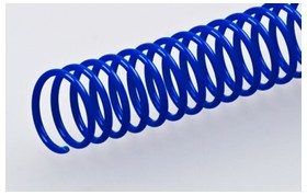 Пластиковая спиральная пружина 18мм синяя
