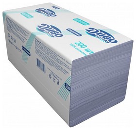 Рушники целюлозні "ДИВО Бізнес OPTIMAL", 2-шар., 200 листів, V-склад, білий