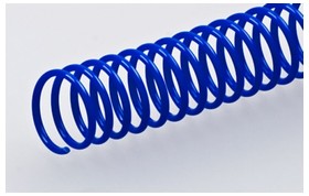 Пластиковая спиральная пружина 14мм синяя