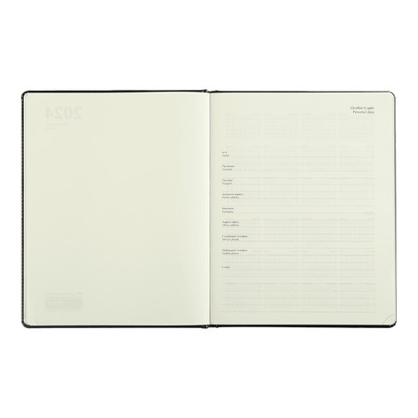 Ежедневник датированный 2024 Buromax BRAVO (Soft), коричневый - №4