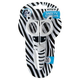 Ножиці дитячі пластикові, безпечні, 12см Zebra