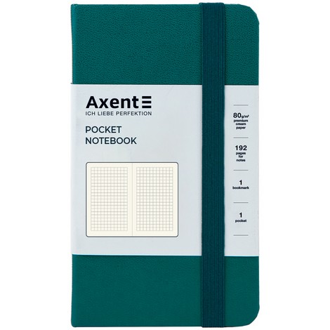 Книга записная Partner, 95*140, 96 л., кл., малахитовая - №1
