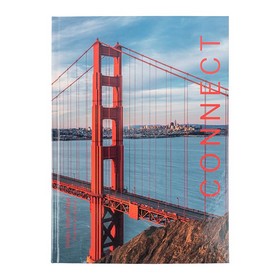 Книга записная А4 96л., клет., Connect