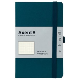 Книга записная Partner, 125*195, 96 л., кл., малахитовая
