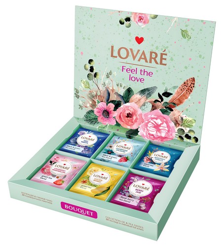 Чай ассорти «Bouquet» 6 видов пакетиков по 5 шт, LOVARE - №2
