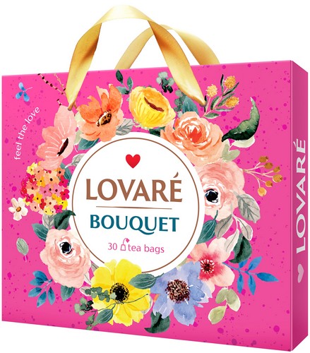 Чай ассорти «Bouquet» 6 видов пакетиков по 5 шт, LOVARE - №3