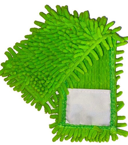 Насадка сменная из микрофибры шиньона "1000 пальцев", зеленая - №1