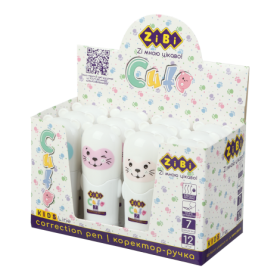 Коректор-ручка, 7 мл, CUTE, спиртова основа, металевий наконечник, KIDS LINE