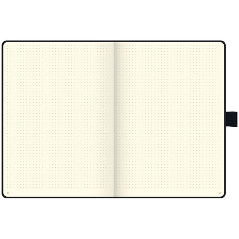Книга записная Brunnen Компаньйон А4, 96 листов, точка, черная - №3