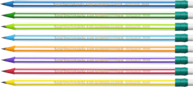 Олівець чорнографітовий "Evolution Stripes", з гумкою