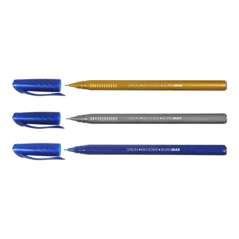 Ручка масляная, ORION, 0,5 мм, трехгранный корпус, синие чернила - №2