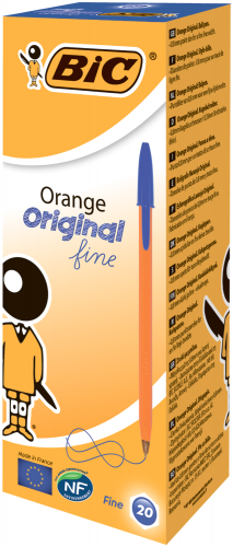 Ручка Orange, синяя, 20 шт/уп, без ШК на ручке - №2