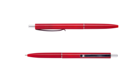 Ручка шарик.автомат.COLOR, L2U, 1 мм, красный корпус, синие чернила