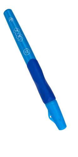 Ручка шариковая для левши с резиновым грипом, синий, дисплей, KIDS Line - №3