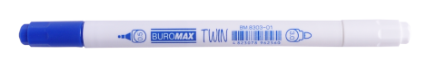 Ручка-корректор капиллярная TWIN, 0,5 мм/3,0 мм, синие чернила - №2