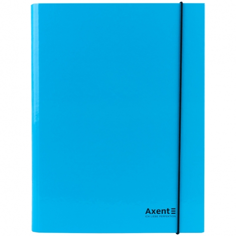 Папка на резинках объемная картон, А4, Pastelini, голубая - №2