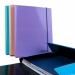 Папка на резинках объемная картон, А4, Pastelini, голубая - №4