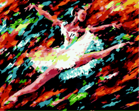 Картина по номерам "Гранд жете", 40*50