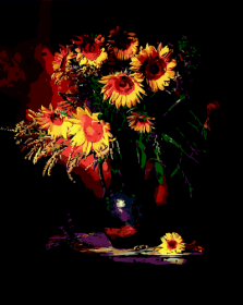 Картина за номерами "Квіти сонця", 40*50