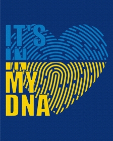 Картина по номерам "Украина в нашем ДНК", 40*50