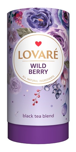Чай черный 80г, лист, "Wild berry", LOVARE - №1