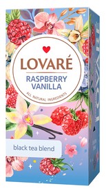 Чай чорний 2г*24, пакет, "Raspberry vanilla", LOVARE